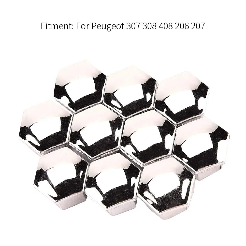 Ecrou de roue, 20Pcs Ecrou de roue Couvercle de jante pour pneu Cache-vis Pour 307 308 408 206 207
