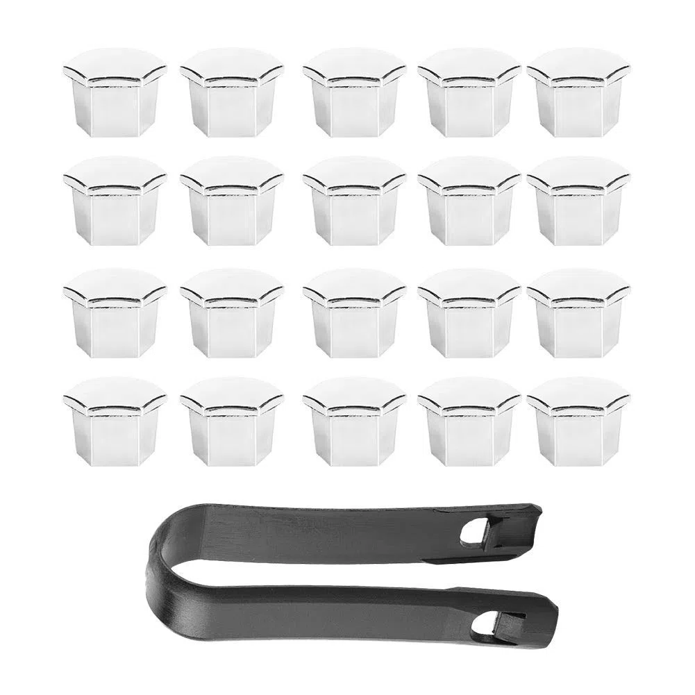 Ecrou de roue, 20Pcs Ecrou de roue Couvercle de jante pour pneu Cache-vis Pour 307 308 408 206 207